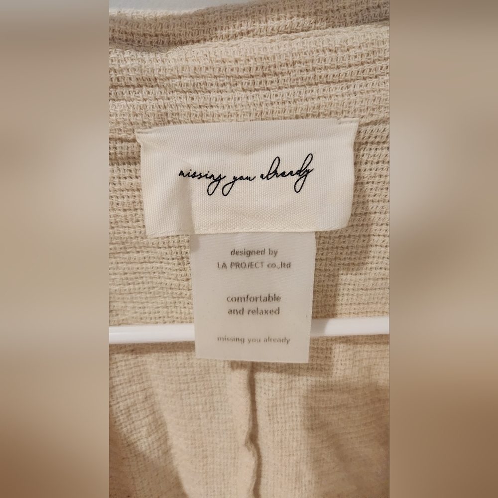 100% Cotton Drawstring Blouse - Picture 6 of 8